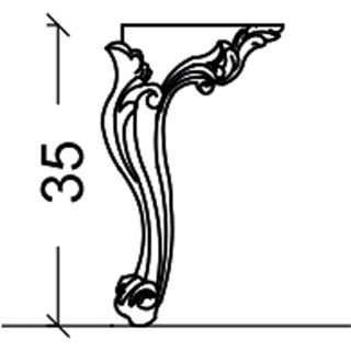 Ножки для мебели Armadi Art Neoart 35см хром 855-SL h35